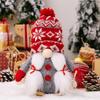 Decoraciones Navideñas Transfronterizas Bola de Pelo Gorro de Punto Muñeco sin Rostro Adornos de Enano Trineo Nórdico Muñeco Pequeño
