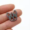 Novos Acessórios para Joias DIY Pingente de Animal Pug Aço Inoxidável Galvanizado Brilhante Acessórios Pequenos Feitos à Mão Brincos