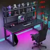 Escritorio Doble para Gaming Mesa de Juego de Escritorio Simple para Dos Personas Escritorio de Dormitorio Oficina Escritorio de Escritura Escritorio de Computadora Simple Famoso en Internet