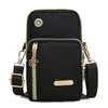 Nova Bolsa para Celular Feminina Transversal Mini Pequena Bolsa de Lona Versátil de Verão Porta-moedas Vertical de Mão