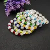 Pulsera de cristal esmerilado que no se decolora pulsera artificial de alta imitación regalos para actividades pulsera étnica venta al por mayor fabricantes