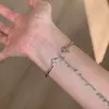 Pulsera de Diamantes Micro-incrustados de Lujo Ligero y Sensación de Alta Gama para Mujer, Pulsera Sencilla de Moda de Acero de Titanio que no se Decolora, para Pareja, Combinable con Todo, Primera Joya