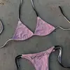 Bikini Sexy Caliente de Chica Estilo Oscuro con Decoración Metálica Conjunto Casual de Moda de Dos Piezas Comercio Exterior Transfronterizo 2026