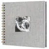 Álbum de Recortes para Ventana de Popular Tela de Lino Transfronteriza para Familia, Boda, Viaje, con Páginas Interiores de Cuero, Álbum de Fotos Hecho a Mano DIY
