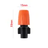 Sistema de riego por goteo naranja aspersor atomizador ajustable 47 aspersores de T capilar aspersor de riego de jardín aspersor de riego automático
