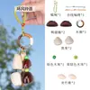 Sino dos Ventos Pendente de Casca de Fruta de Planta Natural Indonésia Kit de Materiais DIY Feito à Mão Sino dos Ventos Natural Estilo Floresta Decoração para Pendurar no Carro