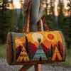 2026 Novo Modelo Transfronteiriço Estilo Pintura a Óleo Série 1 Curta Distância Portátil Acolchoada Bolsa de Viagem Multifuncional Esportiva Fitness