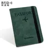 Explosivo Transfronterizo en stock Bolsa para Libreta RFID Piel PU Monedero Multifunción Bolsa para Tarjeta SIM y DNI Estuche de Cuero Portatarjetas de Libreta