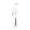 Internet Celebrado Nogal Acero Inoxidable 304 Juego de Utensilios de Cocina Cuchara Japonesa Mini para Freír Cuchara Pequeña para Sopa Mango de Madera Cuchillo para Pastel Pala