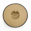 Elegante Sombrero de Sol Plegable de Ala Ancha para Mujer, Sombrero de Paja para Vacaciones en la Costa, Sombrilla de Cúpula con Lazo, Sombrero de Playa