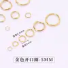 3-12mm Aço Inoxidável Argolas de Salto Abertas Acessórios para Joias Artesanais Brinco Pulseira Chaveiro Material Argola Única Argola de Salto Fechada