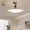 Lámpara de techo UFO Digya moderna minimalista color crema para dormitorio, diseño creativo, para estudio retro, luz de techo amigable con la vista para casas de huéspedes