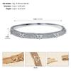 Exportação Europeia e Americana Novo Bracelete Aberto de Zircônia Cobre Banhado a Ouro Acessível Luxo Bracelete de Alto Padrão Moda Simples Forma Geométrica Joia para Mão
