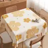 Toalha de Mesa Xadrez Impermeável e à Prova de Óleo, Não Precisa Lavar, Novo Estilo 2025, Retangular, Toalha de Mesa para Sala de Jantar Estilo Ins, Capa para Mesa de Centro, PVC, Design Simples