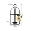 Directo de fábrica jardinera para el hogar suculenta hidropónica metálica colgante soporte para maceta de flores artificiales portavasos para velas colgante de pared