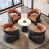Mesa e Cadeira para Negociação em Escritório de Vendas de Luxo Leve e Cadeira para Área de Escritório Mesa e Cadeira para Negociação Comercial Combinação de Uma Mesa e Quatro Cadeiras para Recepção de Hotel e Pousada