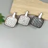 Plato pequeño de cerámica de 4.5 pulgadas con mango bohemio para uso doméstico, Plato creativo para mojar dumplings, Plato pequeño, Plato pequeño para vinagre