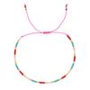 Pulsera de Color Bohemio de Celebridad de Internet Transfronteriza Pulsera Delgada de Cuentas de Arroz Pulsera de Cuentas de Color Mezclado Ins Pulsera de Pareja
