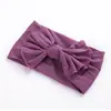 Medias de nailon súper suaves para bebé, banda ancha para el cabello a la moda, lazo hecho a mano, diadema para niñas, tocado para niños