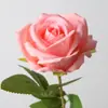 Rosas de Terciopelo Sintético Cuidadosamente Seleccionadas para San Valentín Decoración de Boda para el Hogar Pared de Flores Tacto Flores Sintéticas Flores Artificiales Falsas