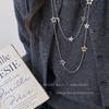 Estilo Metálico Dulce y Fresco Sexy Collar de Estrella Cadena Doble Diseño de Nicho Simple Versátil Cadena para Suéter