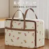 Bolsa de Tote de Tela No Tejida Estampada de Dibujos Animados para Uso Doméstico, Bolsa de Almacenamiento de Gran Capacidad, Bolsa de Almacenamiento de Colchas a Prueba de Polvo y Humedad