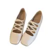 SHOE-REN Bailarinas Retro Coreanas con Tacón Oculto para Mujer 2026 Otoño Nuevo Estilo Elegantes para el Trabajo de Boca Baja Zapatos de Una Sola Pieza