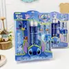 Set de Artículos Escolares Periféricos de Animación de Dibujos Animados, Set de Papelería Infantil, Caja de Regalo, Portalápices de Stitch, Combinación de Platos Triangulares