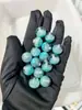 Cuentas Luminosas de Flor de Loto de 16 mm con Agujero Recto Óptico para Cadena de Teléfono DIY, Llavero, Cadena de Bolsa, Accesorios de Joyería