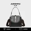 Bolsas listas para usar transfronterizas 2025 Nuevo Cubo Casual para Mamá Bolso Cruzado de Moda de un Solo Hombro Bolso de Mano de Cuero Suave con Correa Ancha