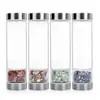 Copo de Energia de Pedras de Cristal Naturais Copo de Vidro para Desmagnetização de Cristal Fundo Plano Pedras DIY Pedras Copo Mágico