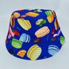 Novo Chapéu de Pescador com Estampa Macaron Moda Europeia e Americana para Meninas, Chapéu de Sol para Viagem ao Ar Livre, Chapéu Balde Reversível