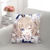 Mercancía de Genshin Impact Almohada de Peluche Impresa Dibujo Animado Anime Bidimensional Respaldo Sofá Cojín de Dormitorio Marca Compartida Decoración del Hogar