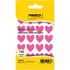 Etiqueta lisa com formatos de coração Tp-18 Rosa