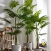 Palmera Areca Artificial Grande de Lujo de Gama Alta, Planta Verde, Árbol Falso, Planta de Bambú Cola de Fénix para Decoración de Paisajismo Tropical de Interiores