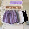 Shorts Exteriores de Mujer Verano 2024 Estilo Coreano Cintura Alta Casual Pantalones de Pierna Ancha Ins Estudiante Sueltos Delgados Deportivos Pantalones Cortos