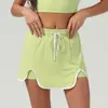 Shorts Deportivos de Fitness para Protección Solar al Aire Libre en Verano Falda Fresca de Media Longitud Falda Casual Anti-Exposición para Mujer Falda de Tenis