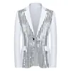 Ventas directas de fábrica transfronterizas vestido formal empalme traje brillante traje occidental club nocturno hombres anfitrión MC estudio fotográfico chaqueta hombres