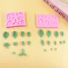 Hojas silicona molde azúcar chocolate hojas repostería traje decoración pastel diy grado alimenticio transfronterizo mayorista