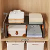 Estante Organizador de Capas para Almacenamiento de Armario Extensible para Ropa Estante Desplegable para Armario Utilización del Espacio Estante para Zapatos