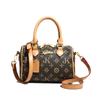 Cross Border Bolsa Feminina Boston Moda Retro Bolsa Feminina Estampada Trendy Bolsa Crossbody Clássica Alça Larga Bolsa de Ombro