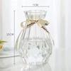 Vaso de Vidro Ins Estilo Europeu Transparente Colorido Vaso Origami Decoração de Casa Hidropônico Arranjo de Flores Enfeites Fabricante Atacado