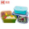 Lonchera de Silicona Popular de Amazon Crisper para Refrigerador Lonchera para Microondas Personalizable Sellada de Silicona