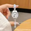 Reloj estilo lindo con cordón de tirar, estilo ins, alto atractivo estético, nicho para estudiantes, DIY, temático de gato simple, estilo artístico y de bosque, esfera pequeña