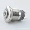 Etiqueta de Fuente de Alimentación Conmutada con Botón Metálico de 19 mm con Luz, Cabeza Alta, Autorestablecimiento, Botón de Encendido de Arranque Momentáneo Redondo Pequeño