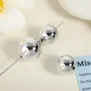 Cuentas Redondas de Acrílico Galvanizado con Forma de Lazo Llavero para Teléfono Móvil Accesorios Diy Sentido Avanzado Cuentas de Pajarita Estéreo
