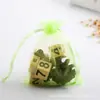 Bolsa para Empaque de Joyería, Bolsa de Malla, Bolsa de Gasa de Organza Transparente, Bolsa de Regalo, Bolsita Cosmética, Logo para Bolsa de Dulces de Boda