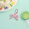 Novo Pingente de Laço Floral Colorido Estilo Fresco Acessório de Chaveiro DIY Feito à Mão para Bolsas e Correntes de Celular