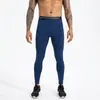 Calça de Compressão Respirável de Secagem Rápida de Verão Personalizada para Homens, Calça Longa Elástica para Fitness, Legging Esportiva de Yoga de Cintura Alta com Logo