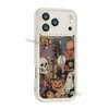 Capa de celular de cobertura total estilo americano com castelo de caveira escura, tema de Halloween, para iPhone 18 Pro Max, capa macia para iPhone 15 Pro Max